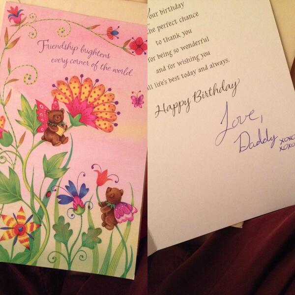 This means so much ❤️ I miss you daddy. ❤️ #birtdaycard #fromdaddy #cantwaittillyourehome