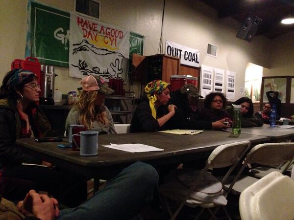 Activist panel tonight talking about the local issues they work on &amp; how to help #actioncamp2014 #aguafria