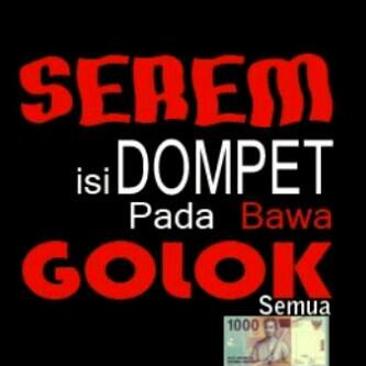 Pantesin dompet gw pada robeekk..!!!