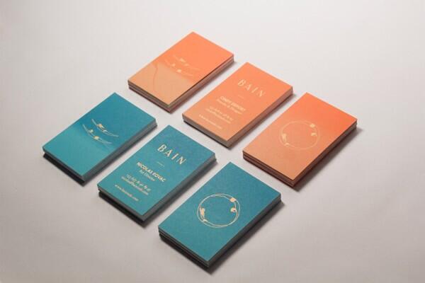 DMGSolutions's tweet image. Silk printed cards, Gradient colors were chosen to remind a sunset. Visit dmgsolutions.com.au -specialty printing