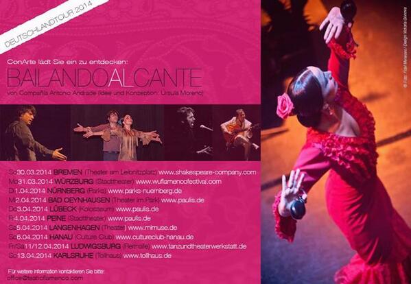 Gira por Alemania con Ursula Moreno , Antonio Andrade, Cheito y Jonatan