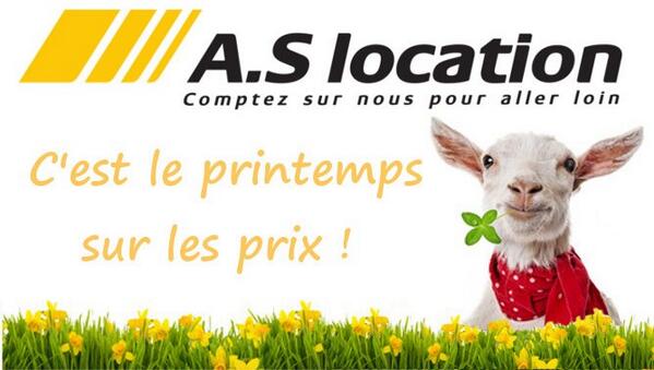 AS_location's tweet image. C'est le printemps sur les prix chez A.S location ! Profitez en vite
aslocation.fr