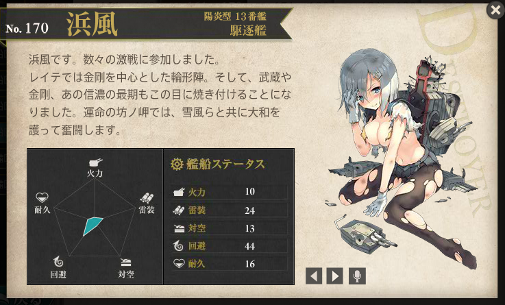 Uzivatel 艦これ速報 Na Twitteru 浜風の中破 大破絵スゴく脱げてますね 図鑑と一緒に 艦これ Http T Co Ndzgpjians