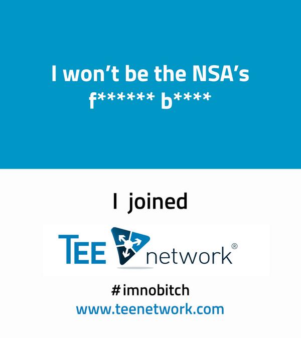 TEEnetwork's tweet photo. Marre d'avoir vos données personnelles vendues au plus offrant ?? #teenetwork #imnobitch http://t.co/B2MDThIjgw