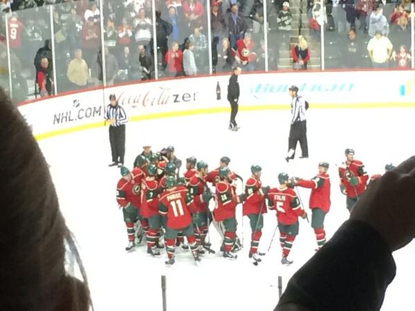 JustRachelb's tweet photo. Had great time at mnwild game last night! http://t.co/dGAUB5tWdE