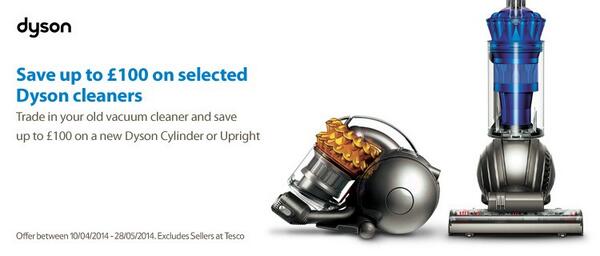 tesco2969's tweet photo. Save up to £100 on your new Dyson when you trade in your old vacuum cleaner at North Shields Extra! http://t.co/0sQLPWE1u4