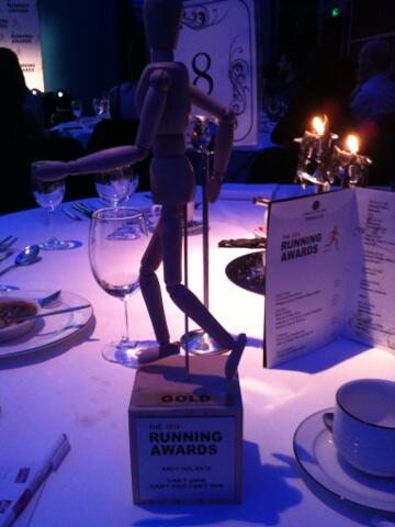 Ironholgs's tweet photo. Look what's coming home with me :-) Best Book at 2014 running awards. Thanks to everyone that voted x http://t.co/2yVyCjodRY