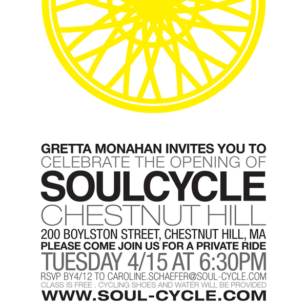grettamonahan's tweet image. Sweat it out w/me this Tuesday at the NEW @soulcycle #ChestnutHill. Limited seating available. Tweet me for a seat!