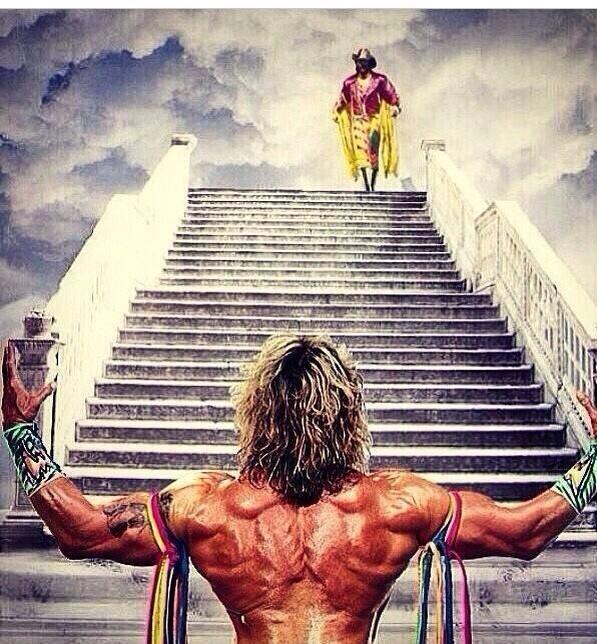 Heaven now has a main event R.I.P Mocho man randy savage And The ultimate warrior