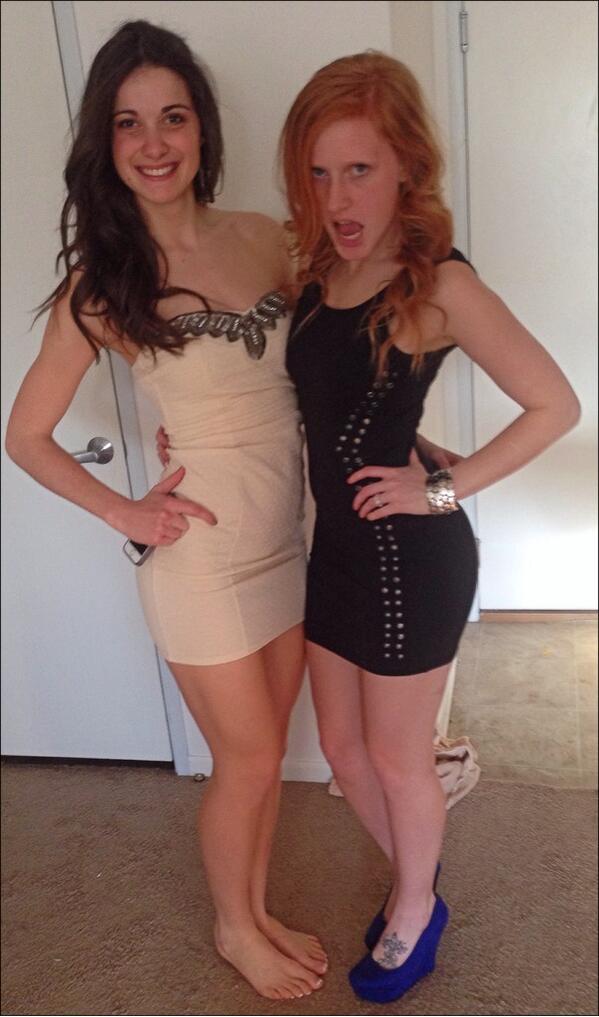 melrosez05's tweet image. Even with six inch heels on this biatch is still towering over me #midgetproblems #darty @JsemDaney