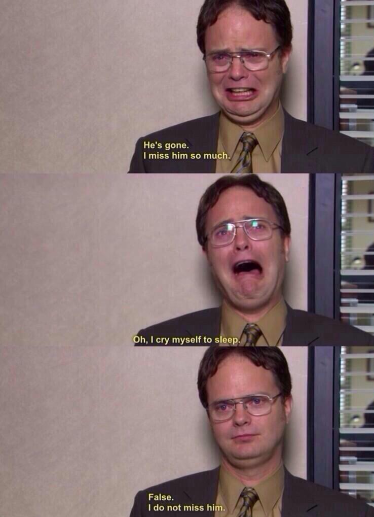 Dwight Schrute on Twitter: "Jim is gone... http://t.co/d0Jy95w81k"