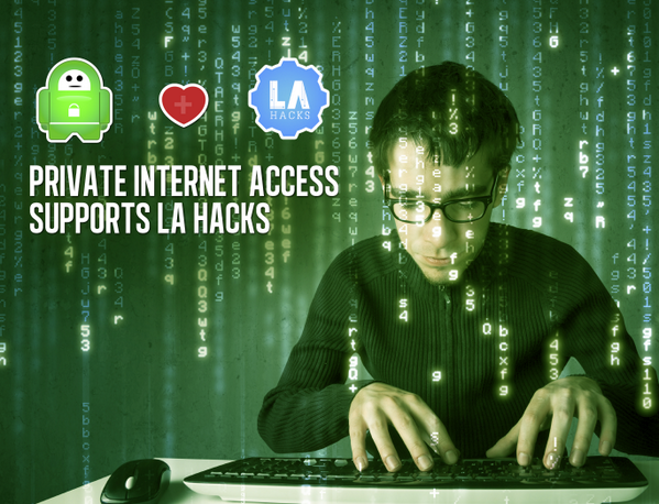 buyvpnservice's tweet image. Headed to UCLA this weekend for @LAHacks? #PrivateInternetAccess will be there to cheer you on!