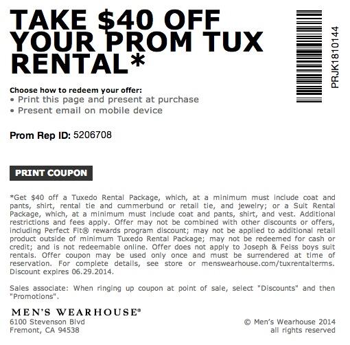 Men's wearhouse coupon prom