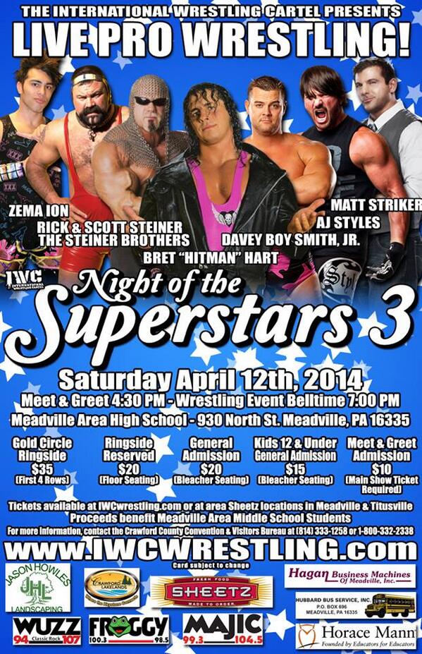 theDALTONcastle's tweet photo. Tomorrow Night @iwcwrestling! http://t.co/OwubSEgVbQ #NOTS3 #BeThereOrBeSomeWhereElseMaybeButTryToBeThereForTheMostPartAndBringRefreshments