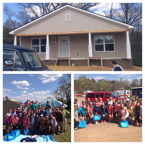 UTKGreekWeek's tweet image. So proud of the turnout today at the build! Still ahead of schedule and painting already! y'all rock! @KnoxHabitat