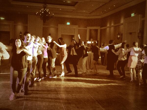 NWB734's tweet image. #DoTheLocomotion #acui14 #dancingfools #BestOfACUI @ACUIConference