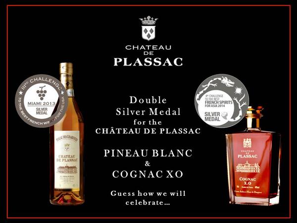 Proud of the Double Silver Medal of our Cognac XO and Pineau des Chatentes ! @CognacManiacs <a href="/LePineaudesChar/">LePineaudesCharentes</a>