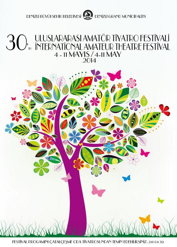 30.Uluslarası Amatör Tiyatro Festivali, 4-11 Mayıs tarihleri arasında. Festival programı, yakında, burada...