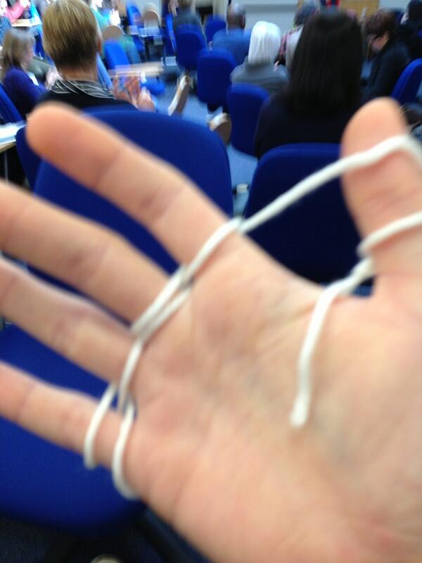 amywoodgate's tweet image. Finger knitting #2 #elearninged