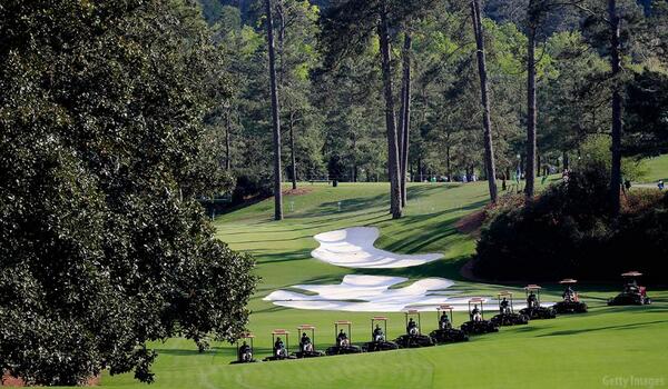 PGATour's tweet photo. The Masters is under way. Tee times: http://t.co/5leqOLeVLr http://t.co/x138YX1c9H