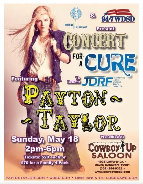947WDSD's tweet image. Chatting w/ @loggdawg77 about #ConcertForACure at @CowboyUpSaloon on May 18th w/ @PaytonTaylor129! #benefittingJDRF