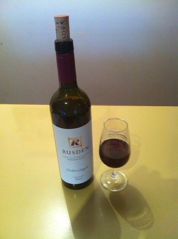 BarossaSpirit's tweet photo. On the Bar: Hot off the press Barossa V12 Rusden Grenache under cork with lollie aroma, cherry &amp; spice flavour 9/10 http://t.co/DswkUFCyU7