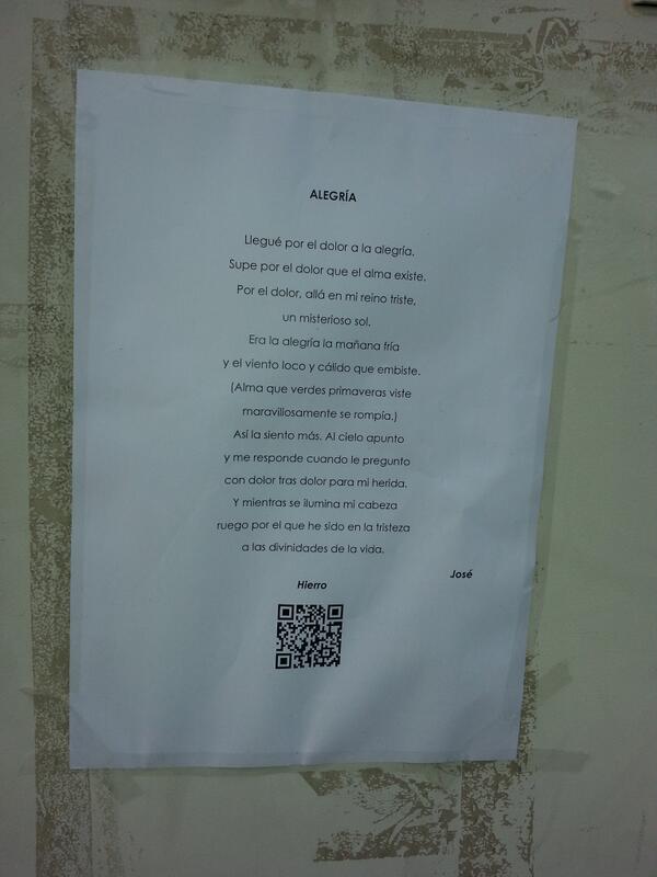 MariNofilla's tweet photo. #AcciónPoétika #IESNazarí http://t.co/PB7GeoZqGD