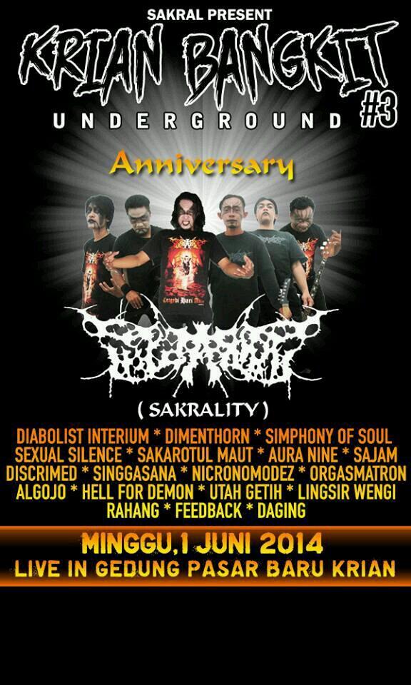 Aura_Nine's tweet photo. Halooo #GothSpirit Krian, 1 Juni kita singgah ke Taman Hiburan Krian | Anniversary @sakrality | Make me your Spirit. http://t.co/pOns9P2Vg5
