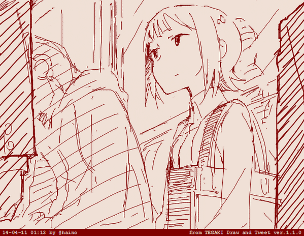 変装は完璧 #tegaki_dt 