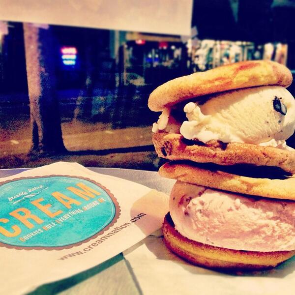 CREAMNATION's tweet photo. We're in a stacking kind of mood. #iceCREAMgoodness #DoubleTheTrouble http://t.co/s22QCyHP8v
