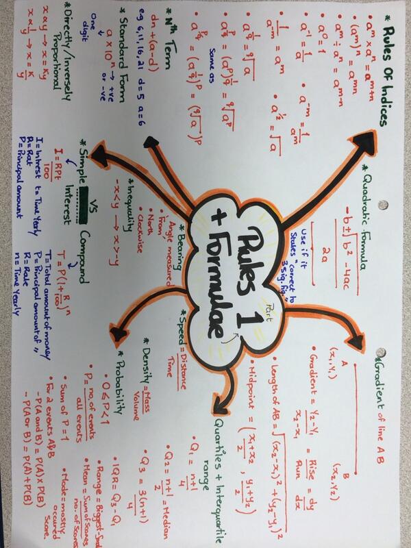 ReviseJustMaths's tweet photo. All your higher #GCSEMaths rules and formulae in these three pictures! http://t.co/MJB1gIJdYt