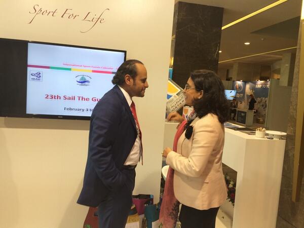 #ioc VP visit QOC booth to meet SG @saconvention #SAC2014 <a href="/iocmedia/">IOC MEDIA</a>
