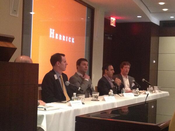 toberweger's tweet image. Tyler Wilkins from Quinlan says NYC has lots of opportunity to grow #DevelopersForum #nycrealestate #nyc #herrick