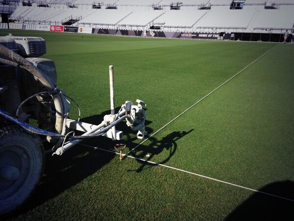 ucfgrounds's tweet image. This surface is "toight as a tiger". @UCF_Football spring game '14.