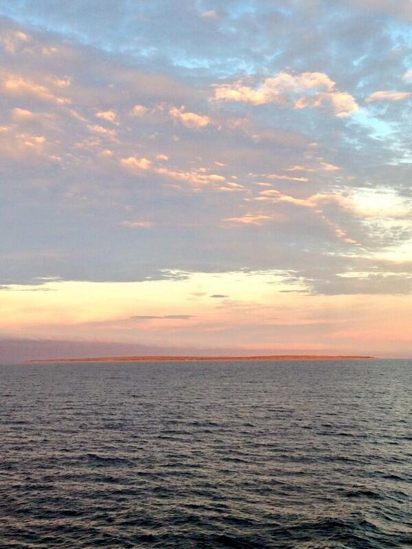 #TBT - Last summer <a href="/SarahPo22/">Sarah Poirier</a> captured a glowing Pictou Island at sunset while sailing. ferries.ca