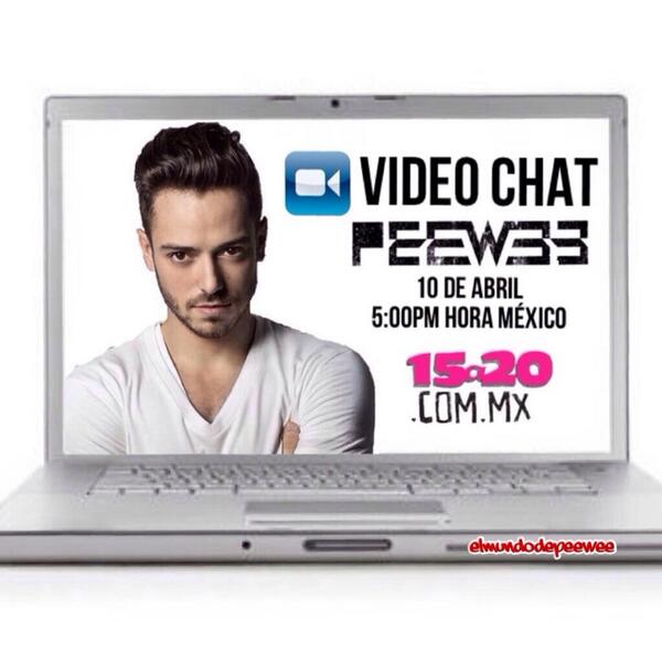 Hoy <a href="/PeeWeeMusic/">PeeWee</a> va tener una convivencia con <a href="/15a20/">Revista 15a20</a> conector fans presentes y también será interactiva RT!