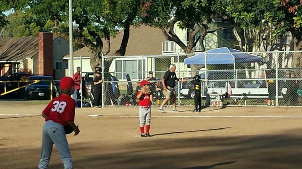 OLRSchool's tweet photo. Ryan Vega on the mound,  Daniel Salvador #38. Bears C team gets a win. http://t.co/Mqfpi7PER5