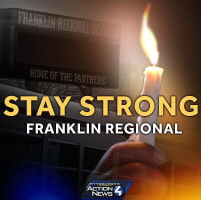 WTAE's tweet photo. Stay Strong #FranklinRegional #PrayforFranklin #PrayersforFR #FRHS http://t.co/GbykZBE3xm