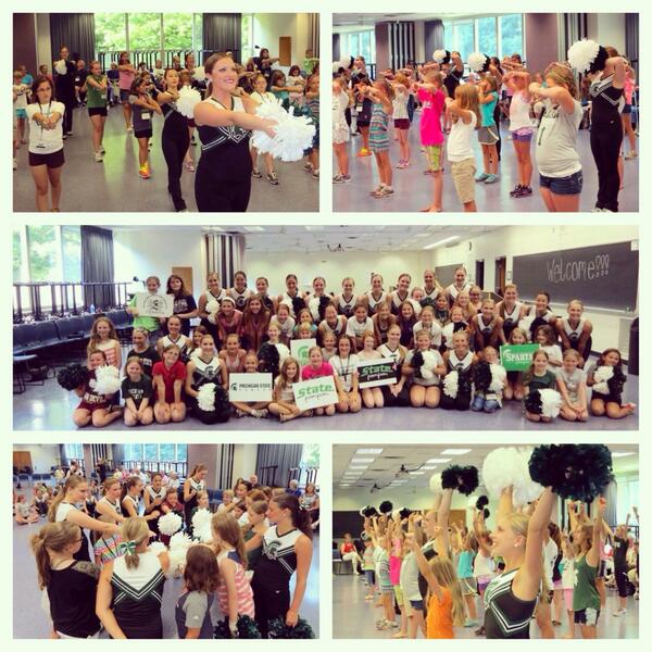 MSUPompon's tweet photo. #ThrowbackThursday to @Michigan_State Grandparent's University! Excited to return for our 6th year #GU2014 💚 http://t.co/nEs5jLzzRZ
