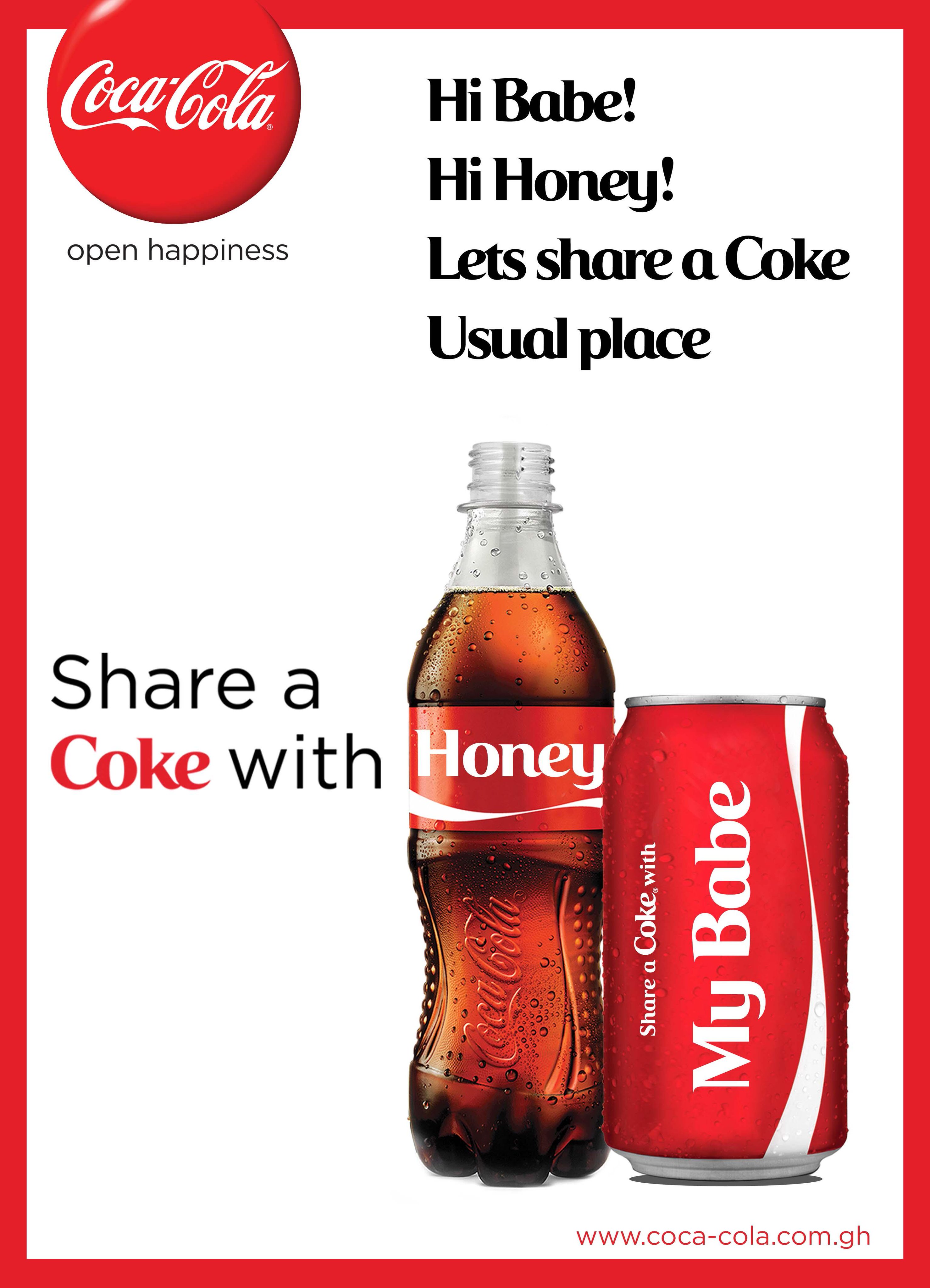 CocaCola on Twitter "Share a coke with your babe, your honey, your love. Share a coke with