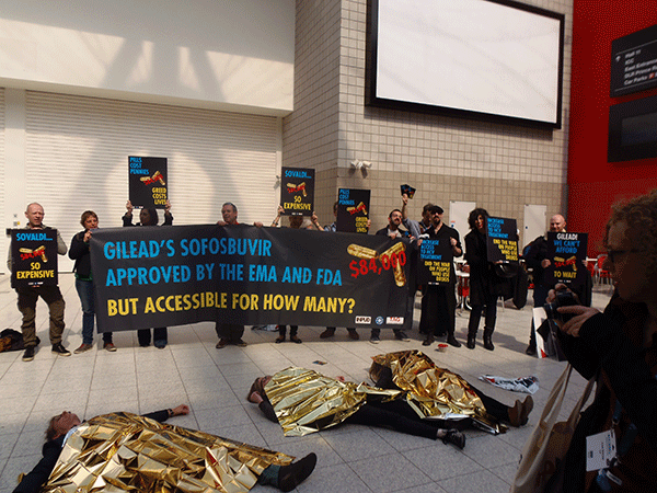 hepCoalition's tweet photo. #EASL2014 @MdM_France @INPUD @TAGTeam_Tweets @hepCoalition demand affordable #HCV treatment - http://t.co/OdYj2HLWrO http://t.co/HnpynQP4sS