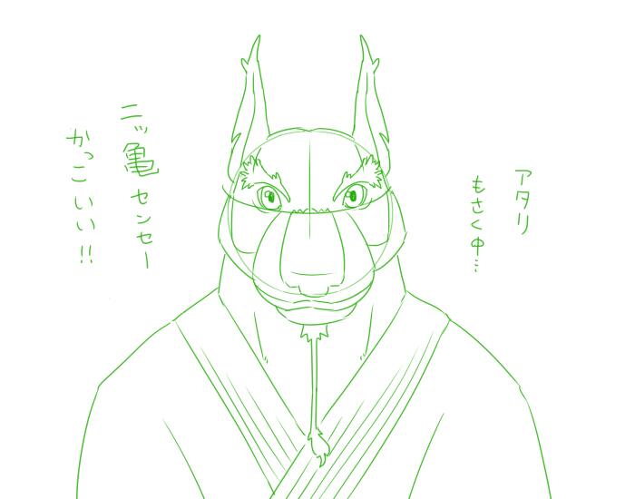 ニッ亀イラスト Twitter