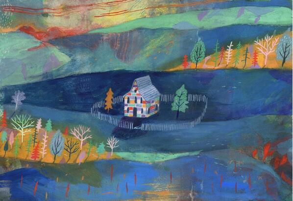 chrishaganart's tweet image. house in the hollow #tinyhouse 

folksy.com/items/3182438-…