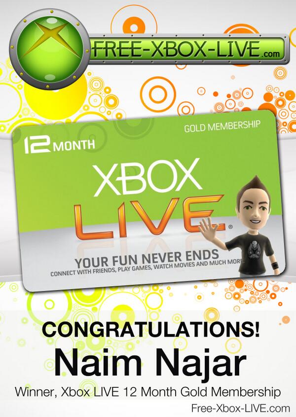 Congratulations to the winner of our recent #XboxLIVE 12 Month Gold Membership Giveaway! facebook.com/freexboxliveco…