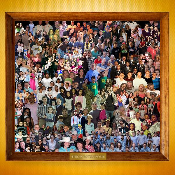 HoneyMaidSnacks's tweet photo. Thanks to the over 77 families for their submissions to our giant family photo. We're thrilled to watch it grow! http://t.co/N4V74o6fuH