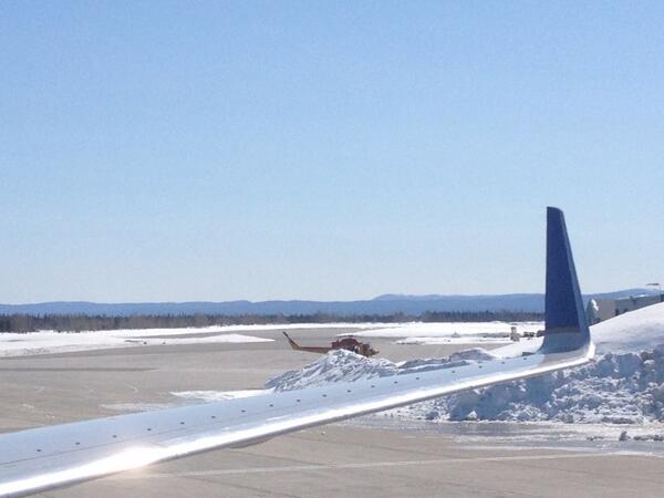 Unexpected fuel stop in #Goose Bay. Makes the NYC winter seem mild.