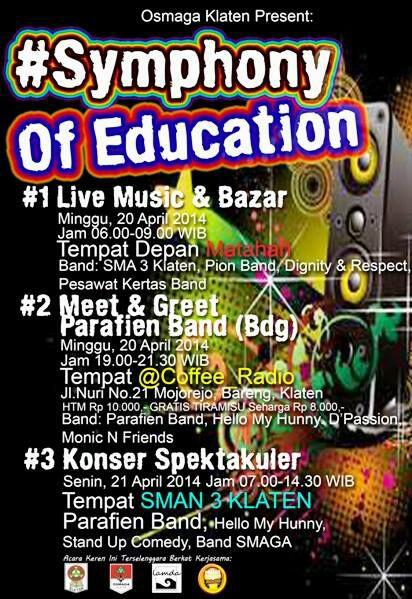 Acara keren <a href="/OSMAGAklaten/">OSIS SMA N 3 KLATEN</a> bareng <a href="/Coffee_Radio/">CoffeeRadio</a>  ada <a href="/HELLO_MY_HUNNY/">HMH!</a> juga  ,, yuk merapat smbl dgrin lgu bru #hmh  via