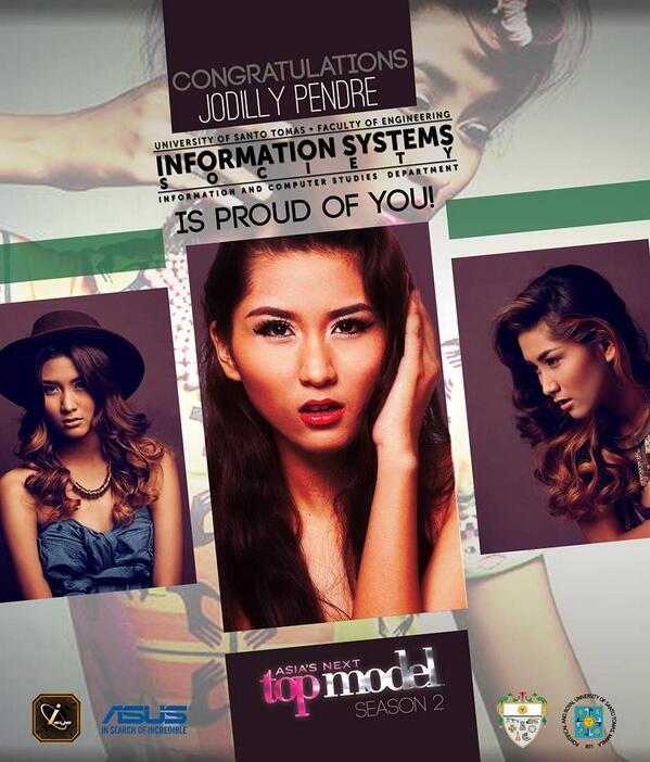 USTISS's tweet photo. Once again, Congratulations to our very own Ms. Jodilly Pendre! AsNTM Season 2 runner up! Credits to: Louie Parinas. http://t.co/csotcabYWY
