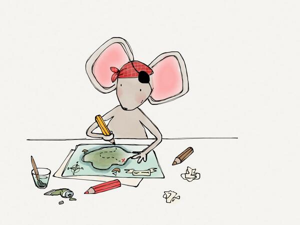 #MadeWithPaper (fiftythree.com) #muis #pirate #treasuremap #thuisbijmuis