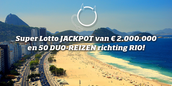 AllToBrazil's tweet photo. Speel nu vrijdag mee met #SuperLotto en maak kans op €2.000.000 of 50 duo-reizen richting RIO! http://t.co/W9N9uP0iYk http://t.co/1ooV8WjIIU